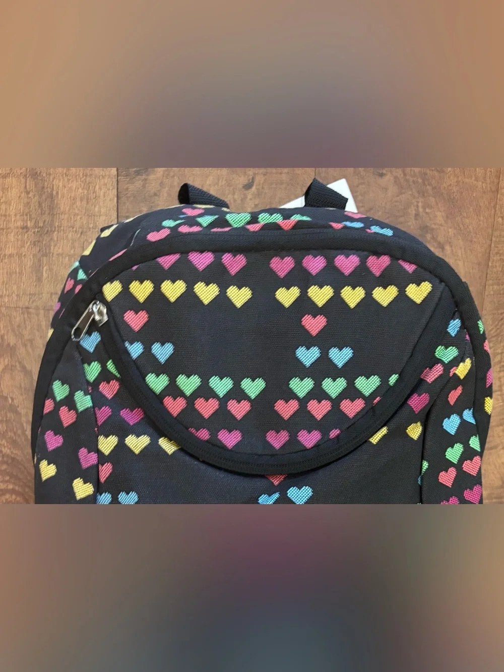 lugBLU Wireless Bluetooth Speaker Backpack black multicolor hearts NEW NWT